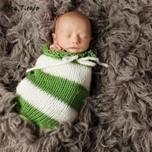 Шерсть Вязание Обёрточная бумага для новорожденных мохер Одеяла для малышек Опора Детские наряд для фотосессий