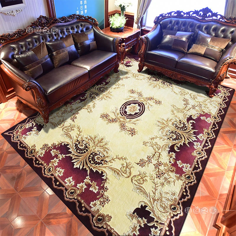 Delicate Wool Carpet For Living Room Luxury Wool Carpet For Decorate living Room Bedroom Meeting Room Soft Large Rug Home Floor 1
