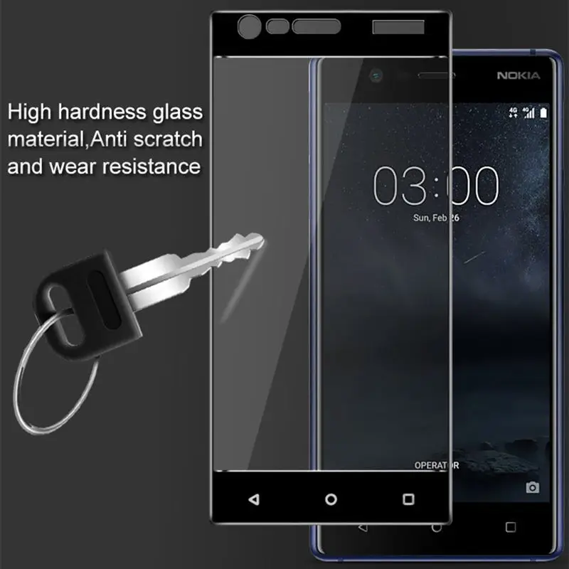2 шт для стекла Nokia 3 Защита экрана закаленное стекло полное покрытие Защитная