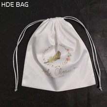 Сатиновые сумки со шнурками Ювелирные изделия/косметика/подарок/Свадебные/вечерние/хранение/волосы/парики/мешок для обуви шелковые пакеты для одежды карман с логотипом, рисунком по индивидуальному заказу