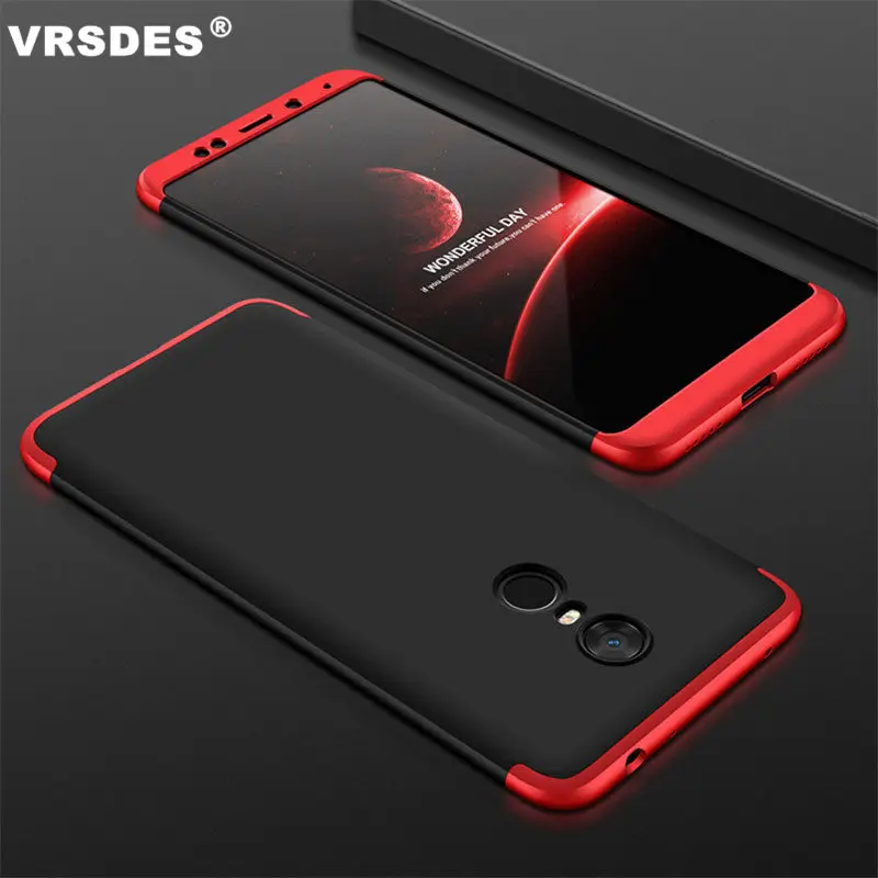 VRSDES 3 In 1 Case for Xiaomi Redmi 5 Plus Note Global 360 Full Protection Shockproof Cover Fundas Coque | Мобильные телефоны и