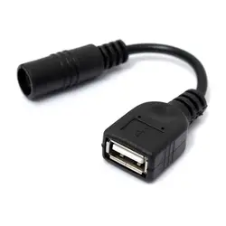 DC Мощность кабель USB женская к DC 5,5x2,1 мм Женский Extension Convertor 12 см черный для USB лампа вентилятор USB Мощность линии