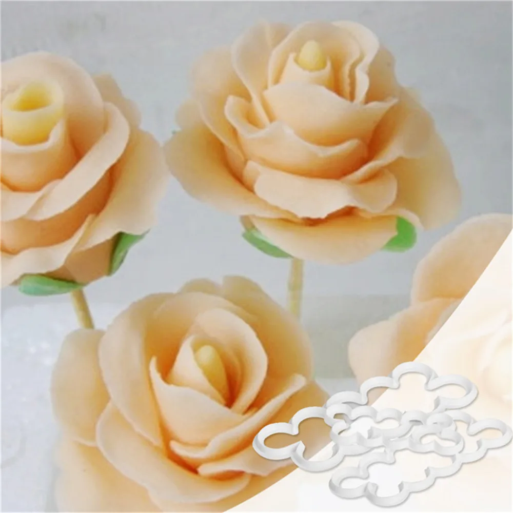 3D Rose Petal Cutter Set of 3 The Easiest Rose Cake Ever
