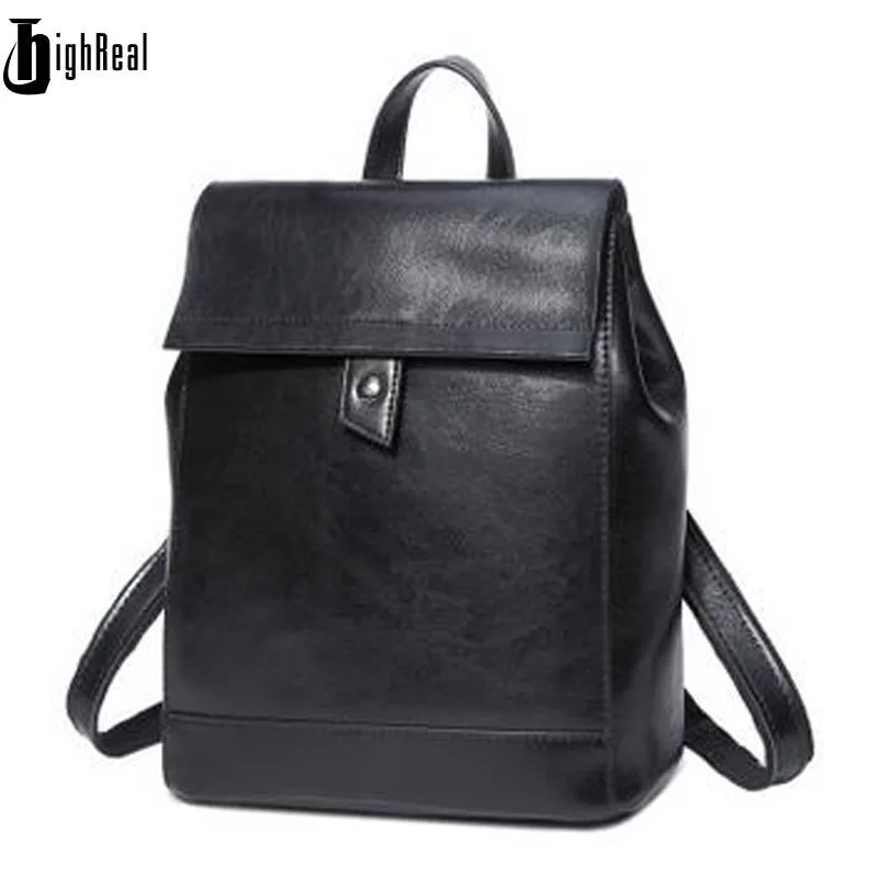 Women Soft Genuine Leather Ladies Backpack High Quality Shoulder Bags Backpacks for Teenage Girls Preppy Style