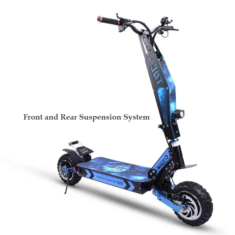 Мощный электрический скутер 80 км/ч жир шины 11 дюймов двойной двигатель 3600 Вт 60 в складной внедорожный Электрический велосипед для взрослых