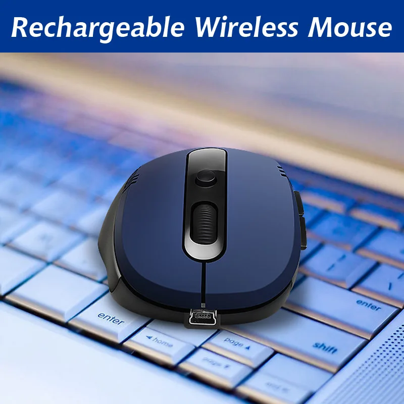 

Rechargeable Wireless mouse Optical Gaming silent click Mouse For Laptop PC Computer Optical Mouse Computer Mice ergonomic mouse