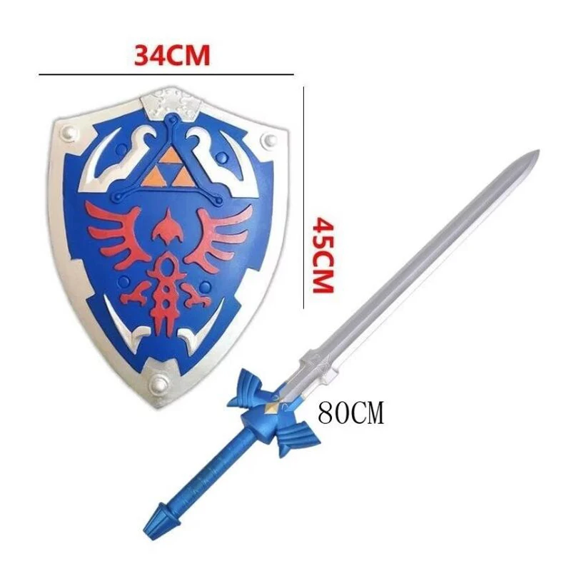 

2018 New The skysword Cosplay Weapon Shield Sword Set Halloween Cosplay Handhelds Carnaval Deguisement Kid Cosplay Toy