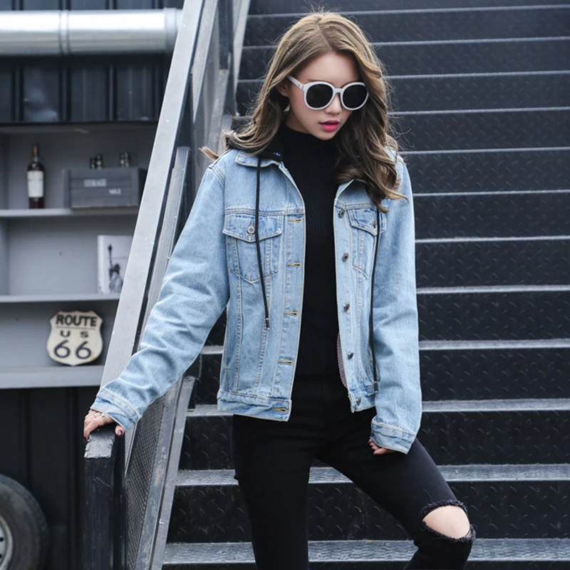 womens denim jacket with hoodie