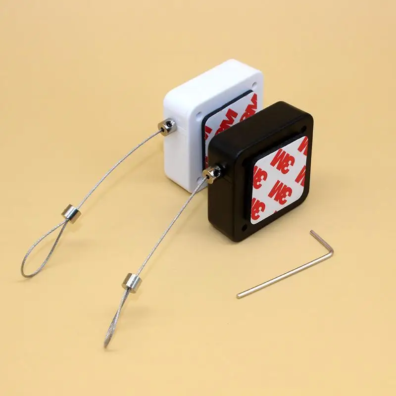 50 Anti Theft Pull Box with Loop End,Tether System,Retractable Cable