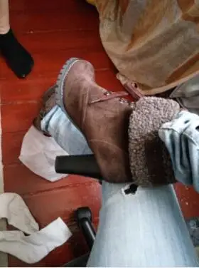 Новые женские ботинки; полусапожки на высоком каблуке; зимние Ботинки martin; Теплые Ботинки на каблуке; Размер 32, 33, 42, 43