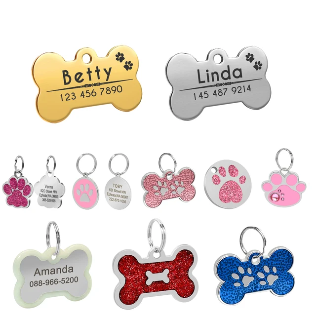 dog id tag engraved