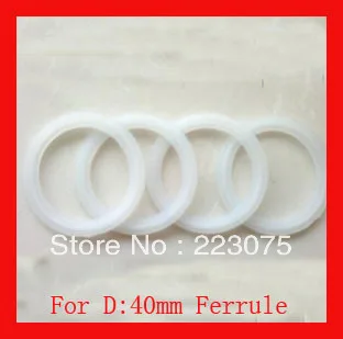 

Free shipping Sanitary Clamp Gaskets Tri-Clamp silicon Gaskets for D:40mm ferrule White NEW 100pcs/lot