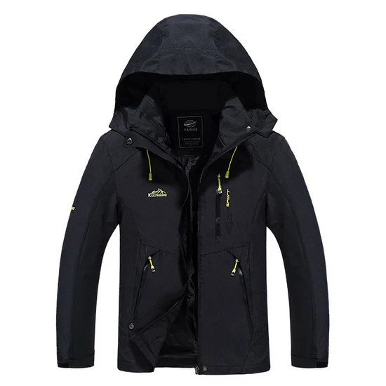 LOMAIYI брендовая мужская повседневная куртка для мужчин и женщин весна осень Рабочая ветровка пальто размера плюс 4XL 5XL водонепроницаемые мужские куртки AM257 - Цвет: men black