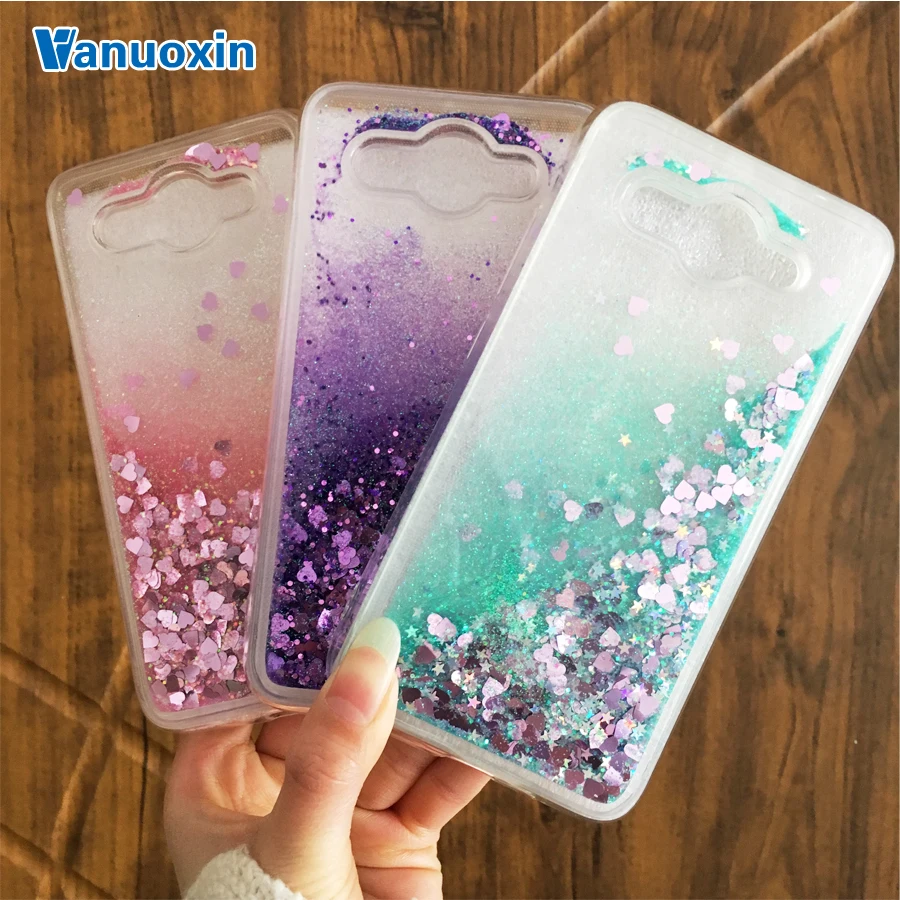 

Y3(2017) phone cases on sFor Huawei Y3 2017 case For coque Huawei Y3 2017 cover case Glitter Dynamic Liquid Soft TPU Back cover