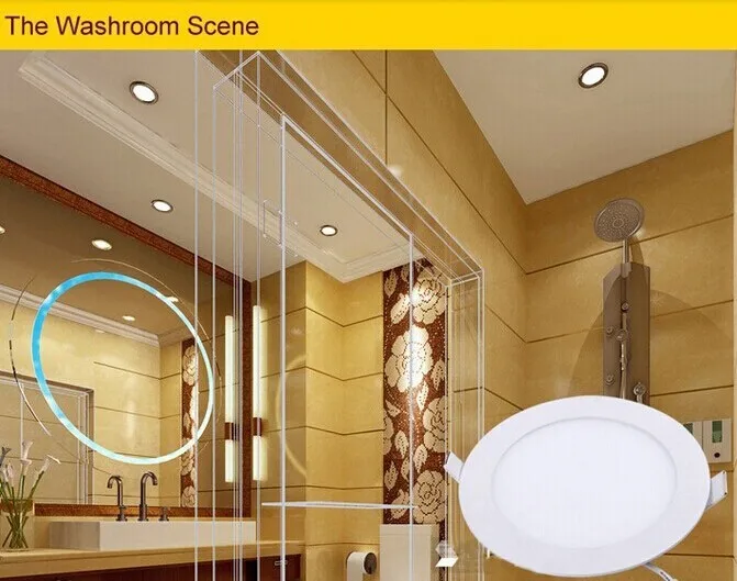 Conduziu o Painel Lote 3 w 4 6 9 12 15 18 Luzes Quente Rodada Branco Smd Levou Painéis Local Teto Iluminação 50 Pçs - Dhl 6 Cheap Luzes do painel de LED