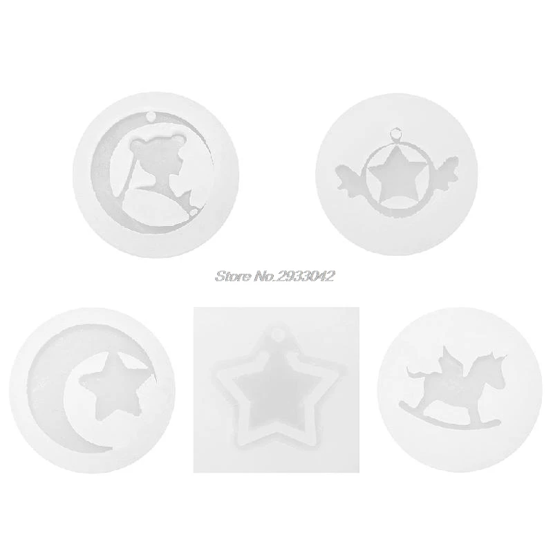 

Star Horse DIY Silicone Mold Mould 3D For Resin Pendant Jewelry Cake Making Tool-W128