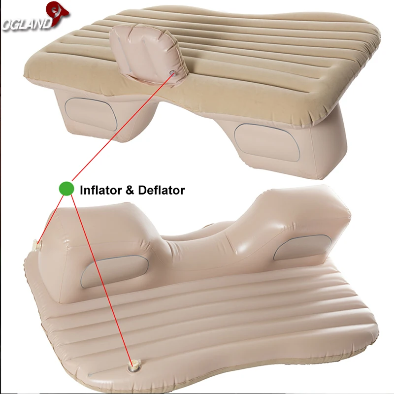 De aire inflable colchón de viaje cama Universal para asiento Multi funcional sofá almohada al aire libre Camping Mat cojín