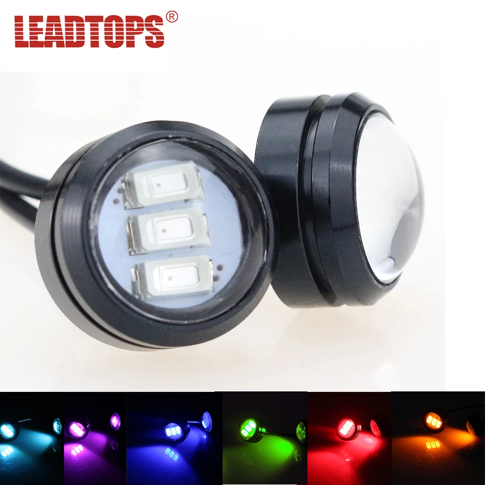 Leadtops 3 ВОДИТЬ Автомобиль DRL крючке свет автомобиль Стайлинг DIY 2.3 см 500LM