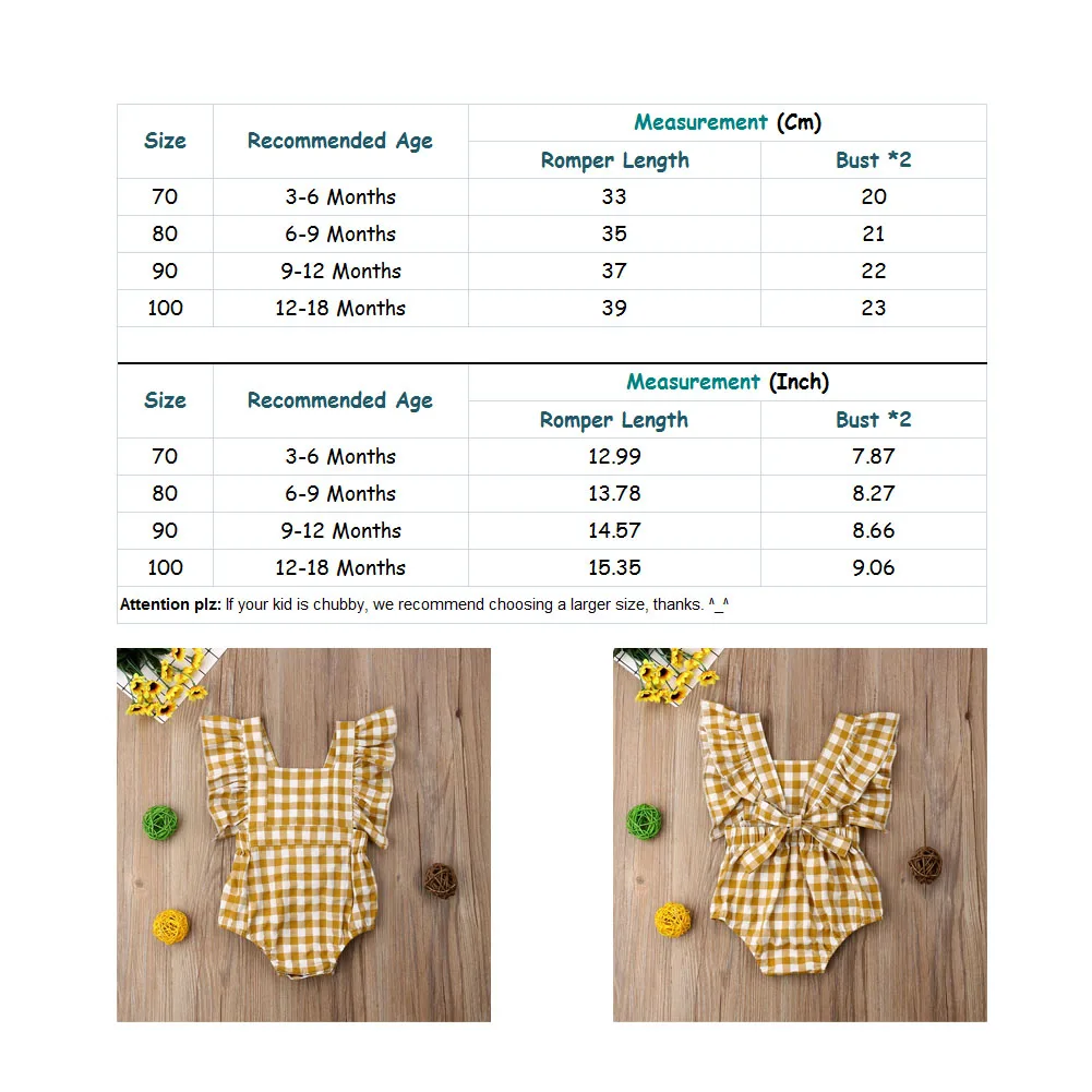 Новинка года; брендовый комбинезон в клетку для новорожденных девочек; комбинезон принцессы в желтую клетку без рукавов с оборками; летний костюм с открытой спиной