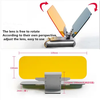 

Car Sun Visor HD Anti Sunlight Dazzling Goggle FOR renault duster mercedes w204 hyundai i30 Toyota megane 2 Opel astra j