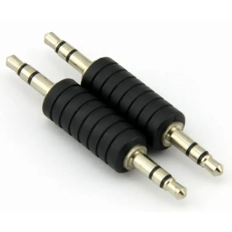 2Pieces/Lot 3.5mm Stereo Male M to 3.5mm Male Audio Headphone Adapter
