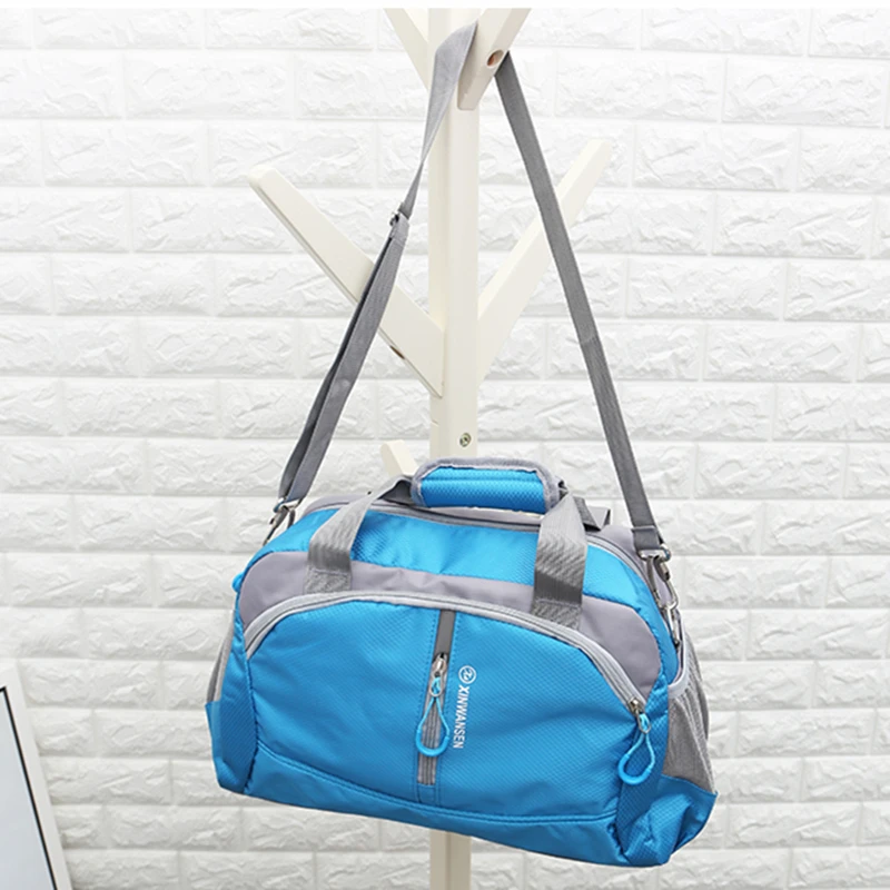 Унисекс Водонепроницаемый Gym Bag большой Ёмкость Фитнес вещевой мешок мужской Training сумка женская спортивная сумка - Цвет: Blue