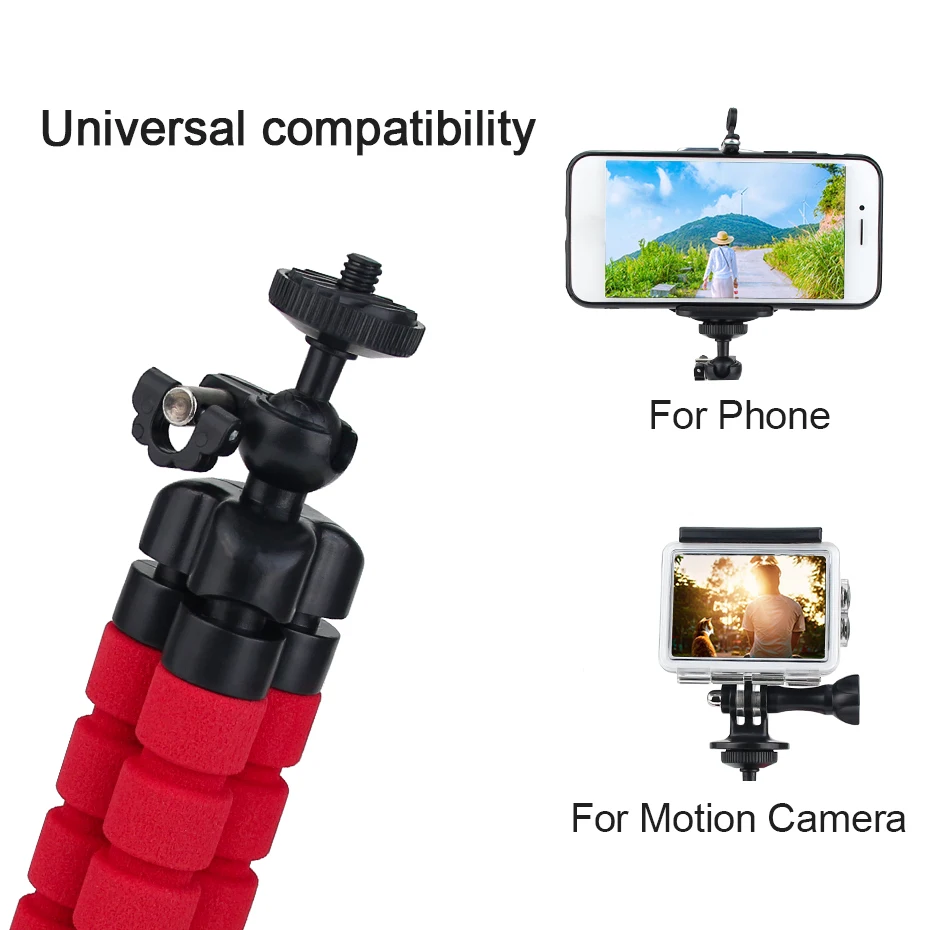 Гибкий Осьминог губка Gorillapod камера мини штатив камера держатель кронштейн для Go pro камера s для Xiaomi yi 4K Экшн камера