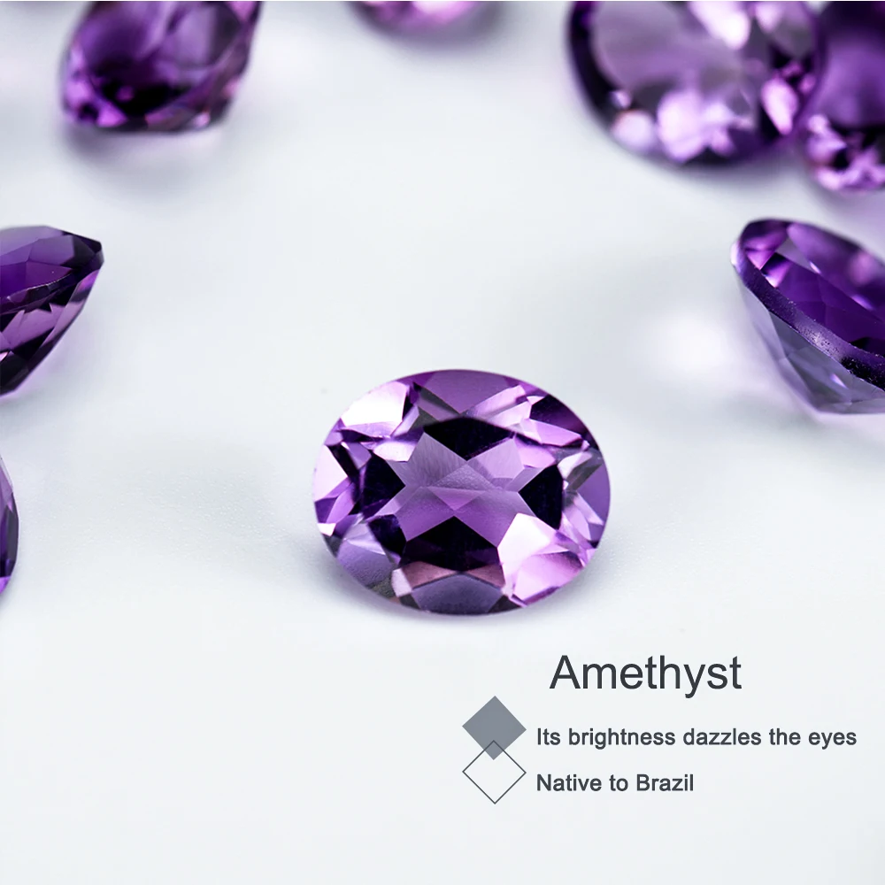 Brazil natural amethyst healing stones and crystals