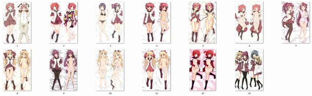 

yuru yuri anime Characters toshinou kyouko & akaza akari throw pillow cover YuruYuri body Pillowcase