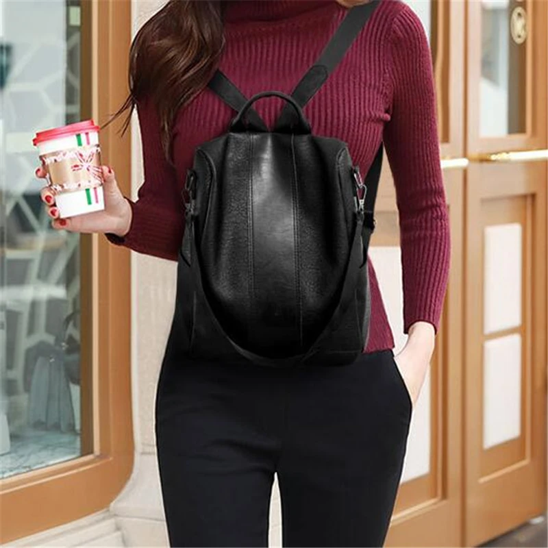 Простой женский нейлоновый рюкзак в консервативном стиле, высокое качество, сумки через плечо для девочек-подростков, модные рюкзаки из искусственной кожи