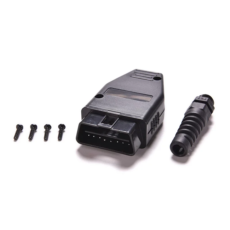 

1 Set 16 Pin OBD 2 OBDII Male Connector Plug Adapter Wiring Connector Diagnostic Tool