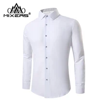 Slim Fit мужские белые рубашки с длинным рукавом Повседневная белая рубашка мужская белая рубашка с длинным рукавом Свадебная рубашка мужская одежда