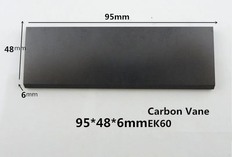95*48*6mm Graphite vane pump vane sheet /EK60 vanes, carbon graphite plate for vacuum pumps 95*48*6mm Graphite vane pump vane sheet /EK60 vanes, carbon graphite plate for vacuum pumps