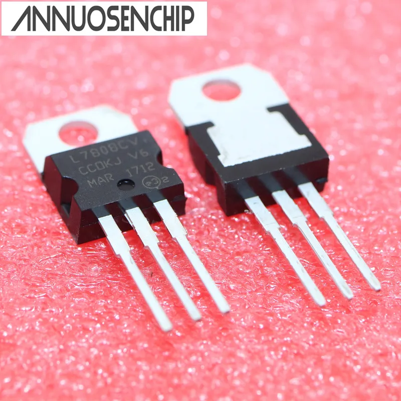 Free shipping 100PCS L7808CV L7808 7808 TO 220 8V NEW GOOD QUALITY-in ...