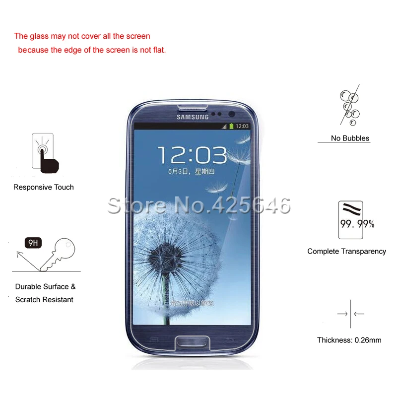 2 шт Для samsung Galaxy S3 Стекло 2.5D защитное закаленное стекло для samsung Galaxy S3 i9300 i9305 S3 Защитная пленка для экрана