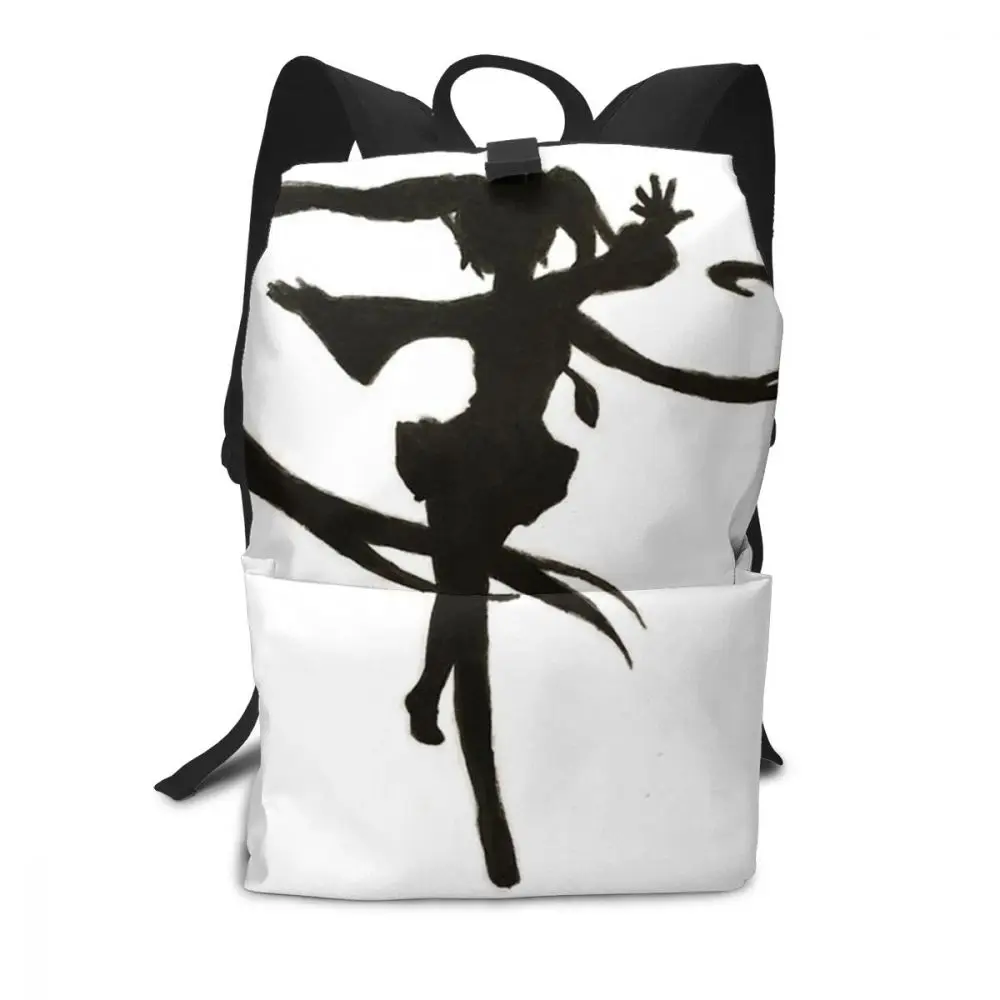 

Hatsune Miku Backpack Hatsune Miku Silhouette Painting Backpacks Multi Function Trend Bag School Print High quality Teen Bags