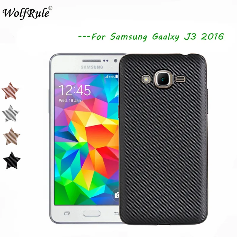 

WolfRule sFor Case Samsung Galaxy J3 2016 Cover Luxury Full Protection Soft TPU Case For Samsung J3 2016 Funda J320 J300 Fundas
