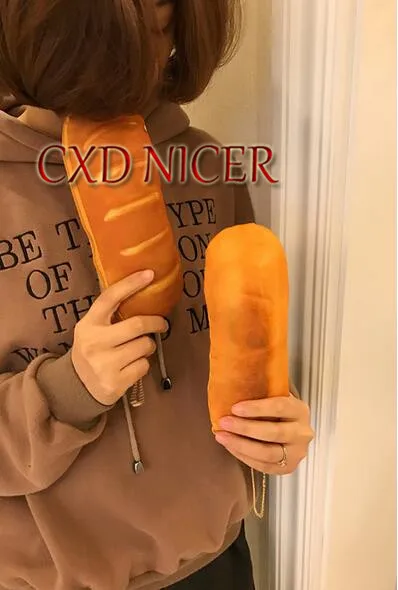 

Creative Simulation French Cheese Bread Pencil Bag Stationery Store Creative Spoof School Pencil Case Chancery