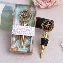 50 шт. Золотой Компас пробка для винной бутылки свадебные сувениры и подарки бутылка для вина барная открывашка инструменты сувениры для вечерние пасхальные WA0946