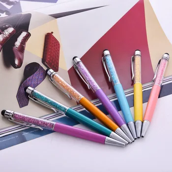 

QSHOIC Special promotional multi color multi metal ball point pen crystal pen creative touch pen diamond ball point pen source