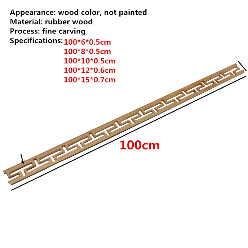 10pcs Wooden Decal Carved Hanging Supplies Corner Appliques Accessories Miniatures Decorative Lines Woodcarving Home Decor