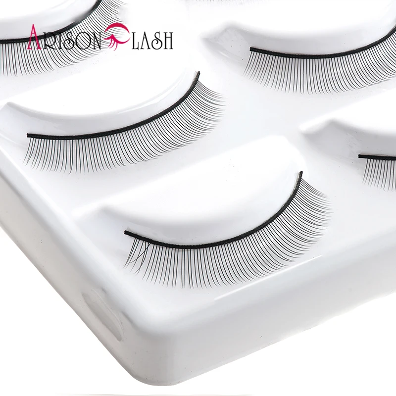 Arison Lash 50 шт./лот, тренировочные ресницы для начинающих, накладные ресницы для наращивания, ресницы для обучения, инструмент для наращивания глаз, инструменты для практики