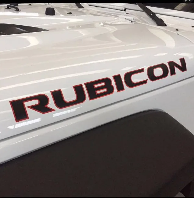 Sansour 2 шт. спортивный двигатель капот крыло сторона &quotRubicon&quot персонаж Наклейка