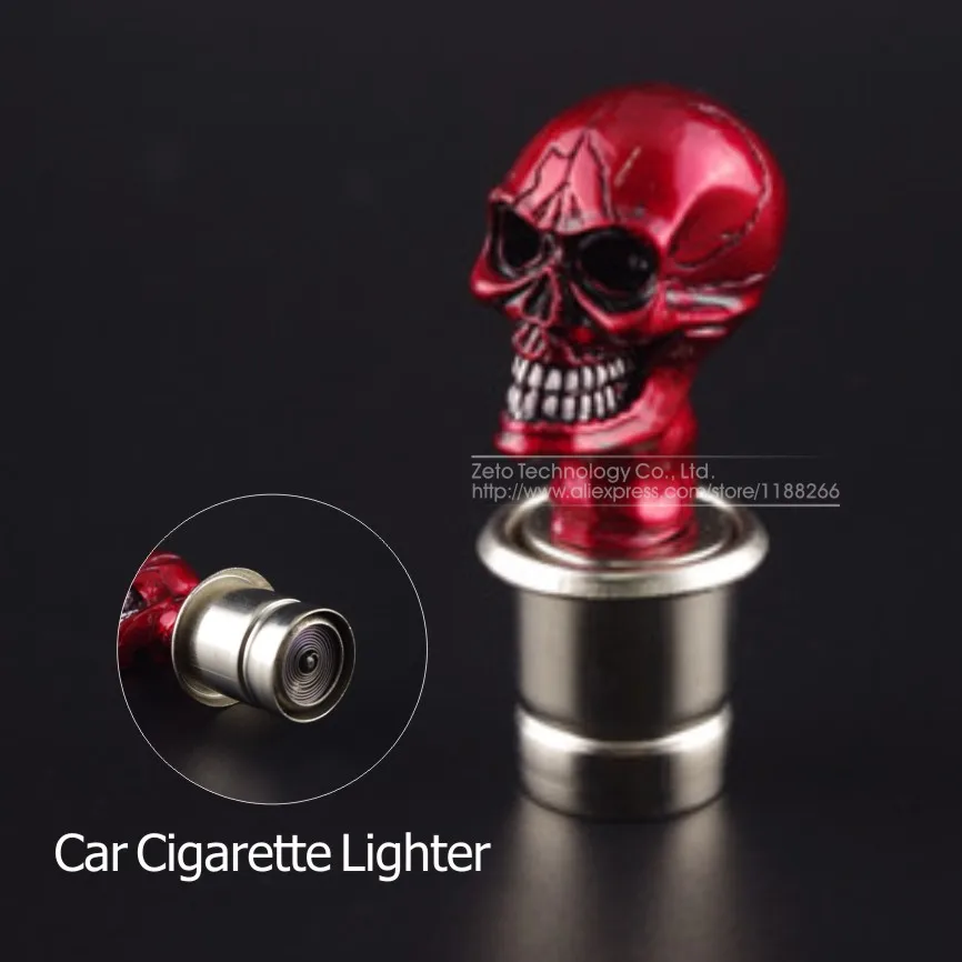 Car Cigarette Lighter Skull And Crossbones Design Skull