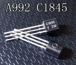 20 шт./лот 2SA992 2SC1845 TO92 10 пар (10 шт. A992 + C1845) Hi-Fi новая Оригинальная трубка | Электроника