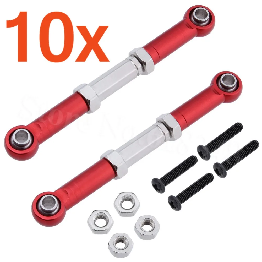 10Pair Alum Alloy Turnbuckle Rod end Front Rear Servo Link For RC Car 1