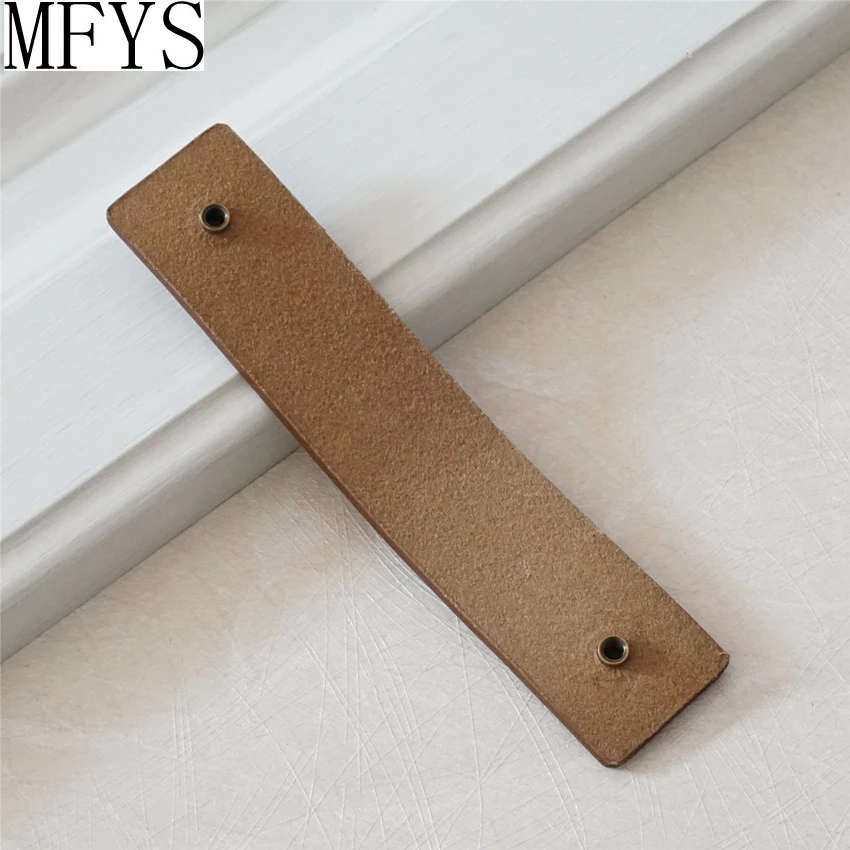 3.75'' 5'' 6.3'' Antique Bronze Cabinet Handles Brown Leather Dresser Handles Drawer Knobs Pulls Door Handle Kitchen Pulls Knob