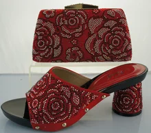 Frau Schuhe Und Tasche Set Fashion Pumpt Schuhe Und Passende Tasche Set Für Party Hohe Qualität Italienische Schuhe Mit Tasche Set ME2215