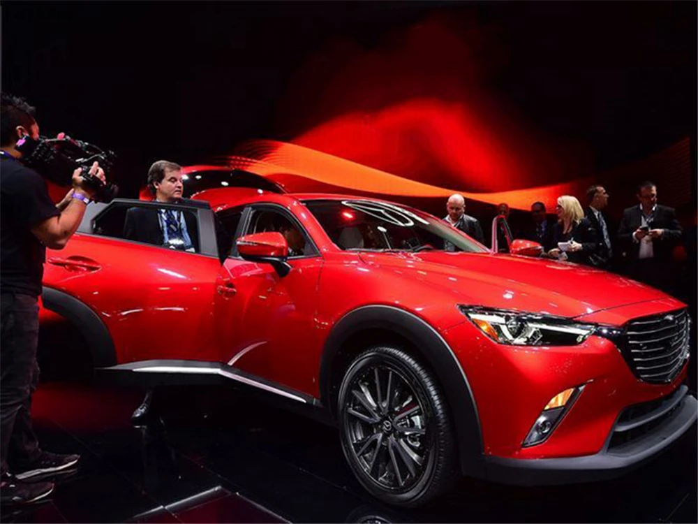 Csgjmy 1 комплект светодиодный для Mazda CX3 CX-3 DRL Дневной светильник колпак противотуманных фар с отложным воротником желтый сигнал