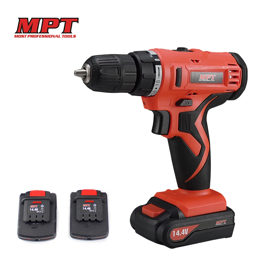 

MPT 14.4V Two Rechargeable Lithium Battery Hand Electrical Drill Charger cordless screw driver Electric Screwdriver power tools